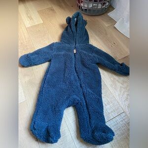 Plush Navy Kids Footie by Carters